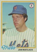 1978 Topps #25 Jon Matlack Baseball Card