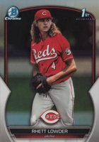 2023 Bowman Draft #BDC52 Rhett Lowder Chrome-Refractor Baseball Card