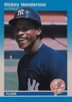 1987 Fleer Mini #52 Rickey Henderson Baseball Card