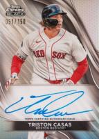 2024 Topps Chrome Black Autographs #TCA Triston Casas Refractor Baseball Card