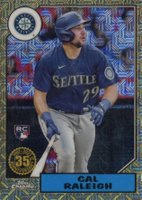 2022 Topps Silver Pack 1987 Chrome Promo #T87C16 Cal Raleigh Baseball Card