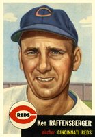 1953 Topps #276 Ken Raffensberger Short print Baseball Card