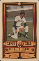 1983 Perma-Graphics Super Star Credit Cards # Rollie Fingers Baseball Card
