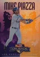 1998 Donruss Crusade #79 Mike Piazza Purple Baseball Card