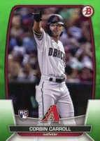 2023 Bowman #73 Corbin Carroll Neon Green Baseball Card