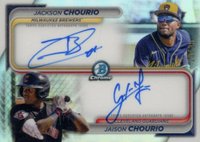 2024 Bowman Dual Bowman Prospect Autographs #DBPACC Jackson Chourio/Jaison Chourio Baseball Card