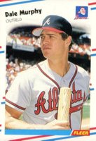 1988 Fleer #544 Dale Murphy Baseball Card