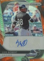 2020 Panini Prizm Rookie Autographs #RALR Luis Robert Cosmic Haze Baseball Card