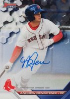 2016 Bowman's Best Best of 2016 Autograph #B16ABE Andrew Benintendi Baseball Card