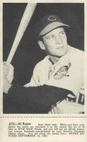 1952 Num Num Cleveland Indians #10 Al Rosen with Tab Baseball Card