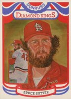 1984 Donruss #13 Bruce Sutter Diamond Kings-Steele Baseball Card