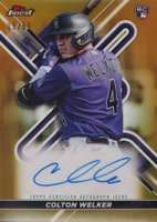 2022 Topps Finest Finest Autographs #CWE Colton Welker Gold Refractor Baseball Card