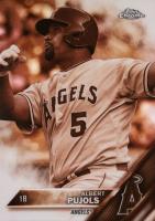 2016 Topps Chrome #46 Albert Pujols Sepia Refractor Baseball Card