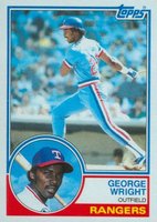 1983 Topps #299 George Wright Baseball Card