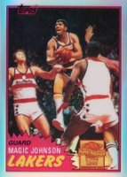 2000 Topps Chrome Magic Reprint #3 Magic Johnson 1981 Reprint-Refractor Basketball Card