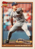1991 Topps Tiffany #436 Scott Bankhead Baseball Card
