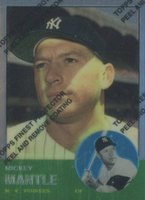1996 Topps Mantle Finest #13 1963 Topps Reprint w/Coating Baseball Card