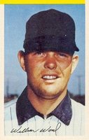1969 MLB Photostamps # Wilbur Wood Hand Cut Baseball Card