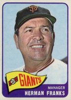 1965 Topps #32 Herman Franks Baseball Card