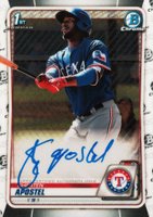 2020 Bowman Chrome Prospect Autographs #CPASA Sherten Apostel Baseball Card