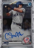 2020 Bowman Chrome Prospect Autographs #CPACS Canaan Smith Baseball Card
