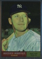 1996 Topps Mantle Finest #11 1961 Topps Reprint Baseball Card