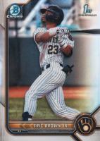 2022 Bowman Draft #BDC48 Eric Brown Jr. Chrome-Refractor Baseball Card