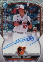 2023 Bowman Chrome Mega Box Autographs #JH Jackson Holliday Baseball Card