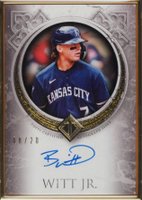 2023 Topps Transcendent Collection Transcendent Collection Gold Frame Autographs #BW Bobby Witt Jr. Baseball Card