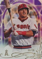2015 Topps Tribute #1 Mike Trout Purple Baseball Card
