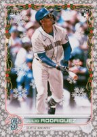 2022 Topps Holiday #HW44 Julio Rodriguez Metallic Baseball Card