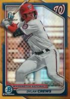 2024 Bowman Chrome Prospects #BCP23 Dylan Crews Gold Refractor Baseball Card