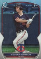 2023 Bowman Draft #BDC69 Brandon Winokur Chrome-Refractor Baseball Card