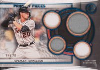 2023 Topps Museum Collection Single-Player Primary Pieces Quad Relics #ST Spencer Torkelson Sapphire Baseball Card