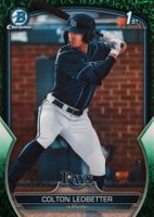 2023 Bowman Draft #BDC34 Colton Ledbetter Chrome-Green Grass Baseball Card
