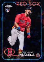 2024 Topps Chrome Sapphire #313 Ceddanne Rafaela Black Baseball Card