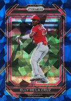 2023 Panini Prizm #92 Elly de La Cruz Blue Ice Baseball Card