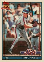 1991 Topps Tiffany #257 Tom O'Malley Baseball Card