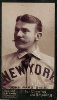 1895 Mayo's Cut Plug # John Ward 2nd Base Baseball Card