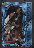 1996 Finest #62 Stephon Marbury Refractor Basketball Card