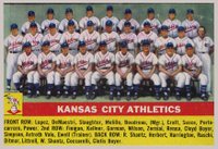 1956 Topps #236 Kansas City Athletics Baseball Card