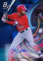 2018 Bowman Platinum Top Prospects #11 Jo Adell Autograph-Blue Baseball Card