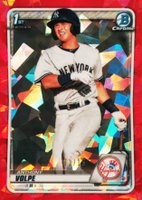 2020 Bowman Chrome Sapphire Edition #BCP139 Anthony Volpe Red Baseball Card