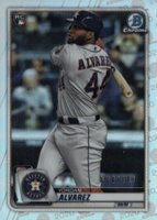 2020 Bowman Chrome #25 Yordan Alvarez Refractor Baseball Card