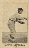 1917 Boston Store #113 John McGraw Baseball Card