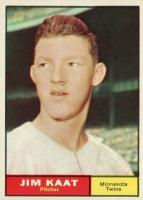 1961 Topps #63 Jim Kaat Baseball Card