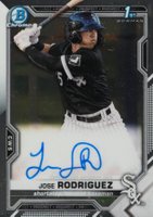 2021 Bowman Chrome Prospect Autographs #CPAJRO Jose Rodriguez Baseball Card
