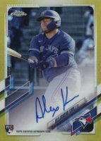 2021 Topps Chrome Rookie Autographs #RAAKI Alejandro Kirk Gold Refractor Baseball Card
