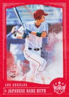 2018 Panini Diamond Kings #76 Shohei Ohtani Japanese Babe Ruth-Red Frame Baseball Card