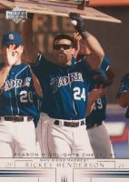 2002 Upper Deck #498 Rickey Henderson Baseball Card